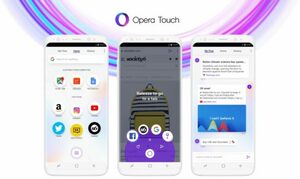 متصفح Opera Touch Android